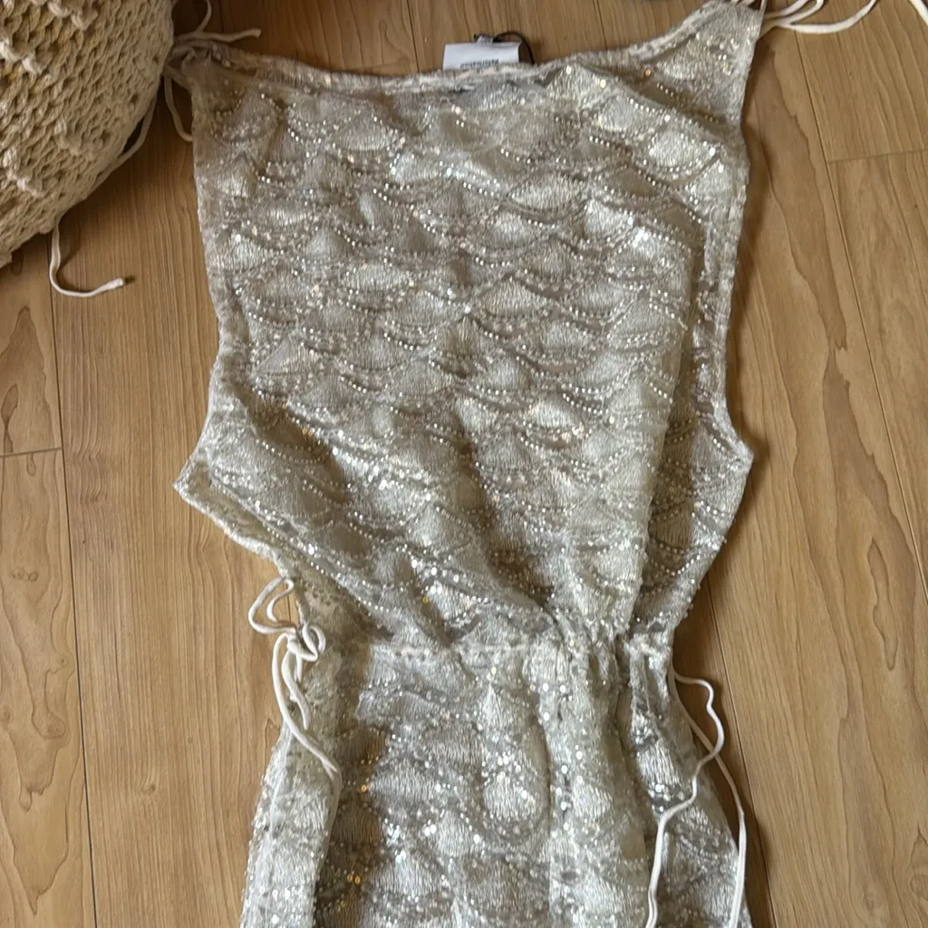 Reformation LUCELLA DRESS Diamond - Image 5