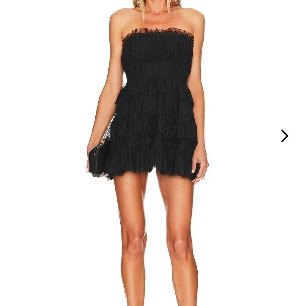 NWT Lovers and Friends Barlow Mini Dress in Black - Image 4