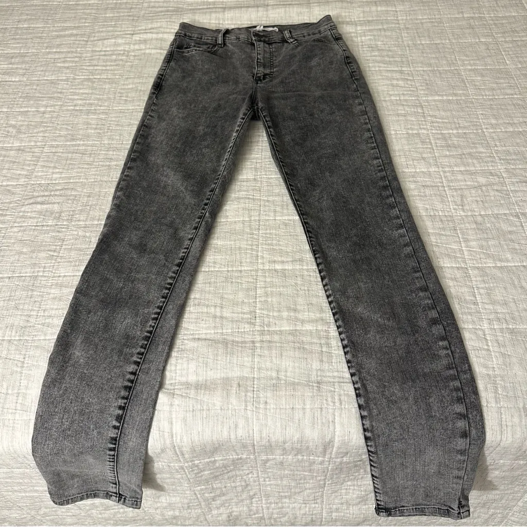 Garage Women's Charcoal Skinny Jeans - Image 4