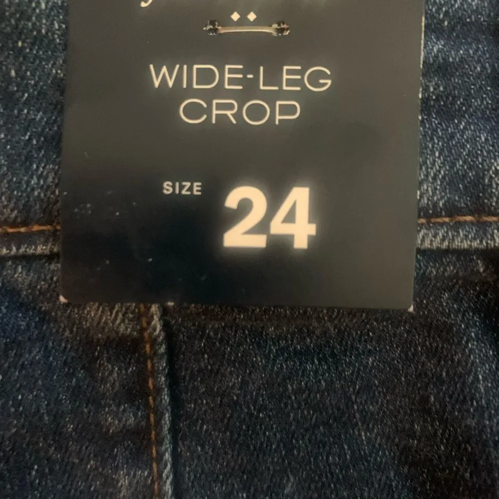 J. Crew NEW Wide Leg Denim Jeans High Rise Size 24 - Image 9