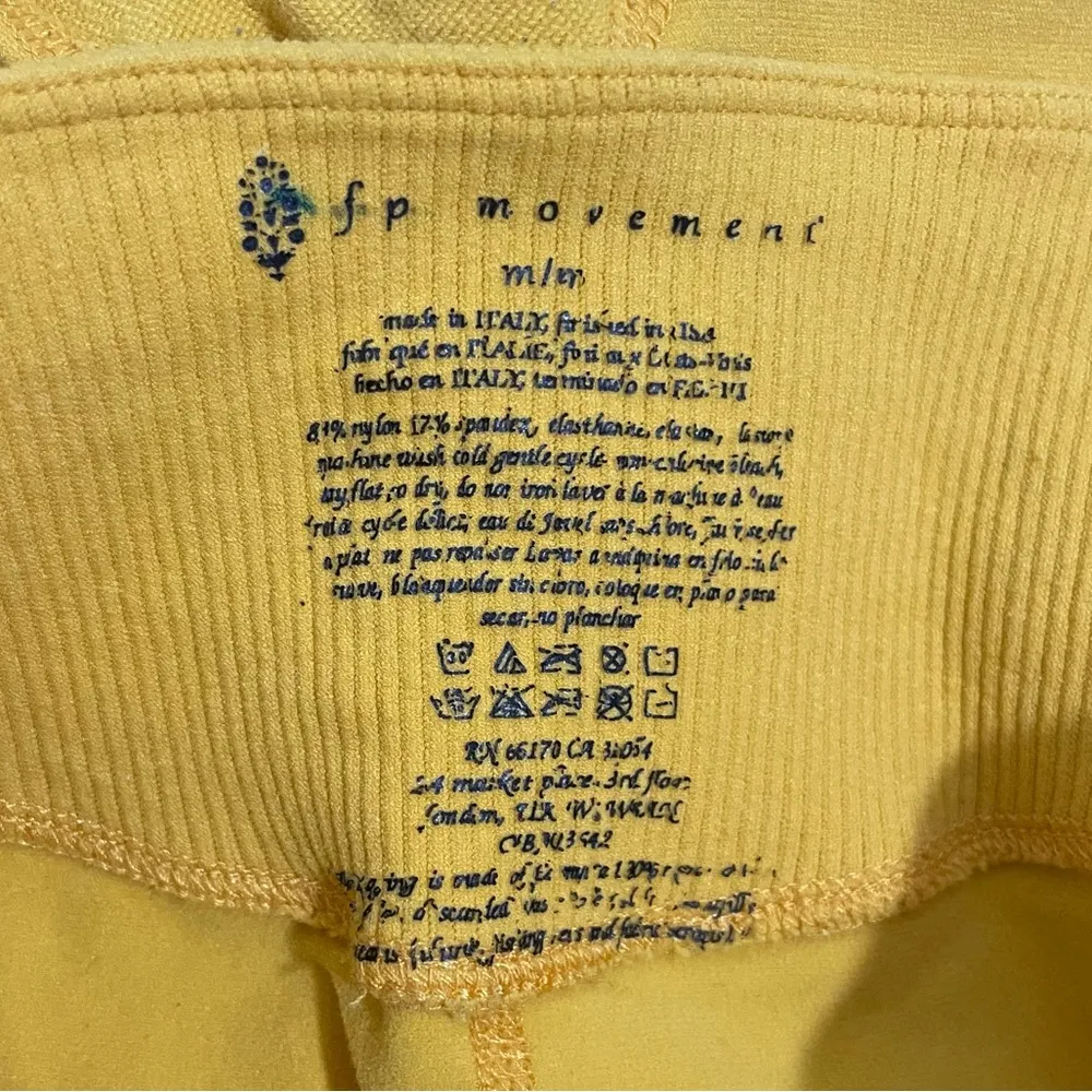 Free People Sunray Yellow Gone Adrift Bike Shorts - Image 9