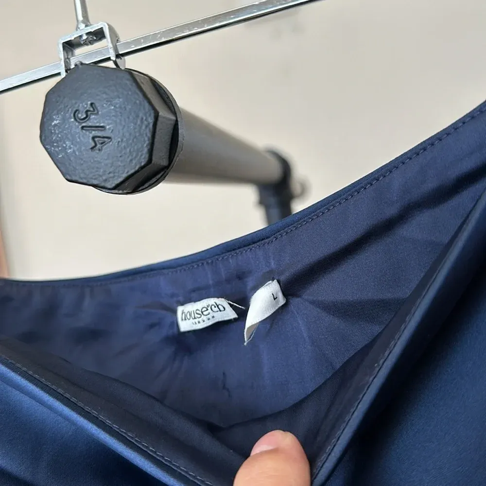 HOUSE OF CB 'Dana'‎ & Charlene Navy Puff Sleeve Corset & Maxi skirt Set NWOT L - Image 6