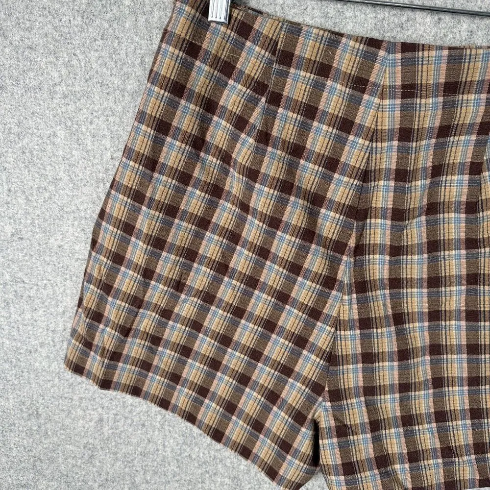 Vintage 90s Limited America Womens Shorts Size 8 Plaid Schoolgirl Academia Mini - Image 12