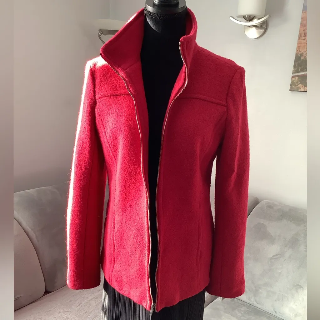 Nice wool blend short coat/ jacket 🌷 Size 8 - Image 8