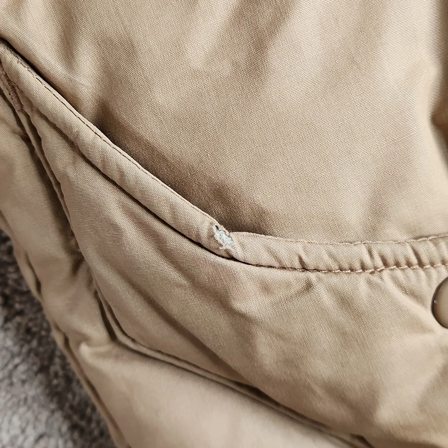 Vintage Monette Casuals Tan Puffer Coat SIZE M Size M - Image 5