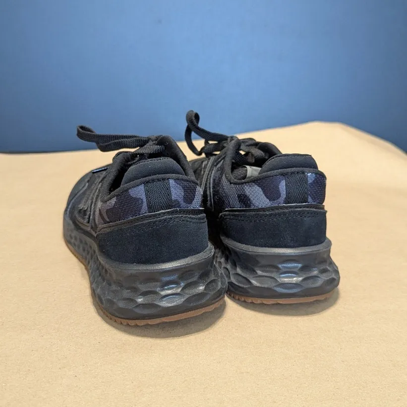 New Balance Fresh Foam X70 Sneakers Black Suede Womens 5.5 Boys 4 Camo Lace Up - Image 4