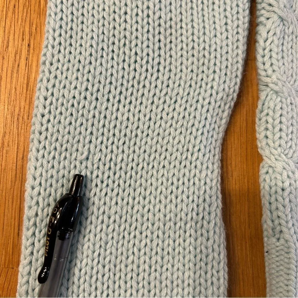 Rave Medium Light Blue Y2K Long Sleeve Sweater - Image 5