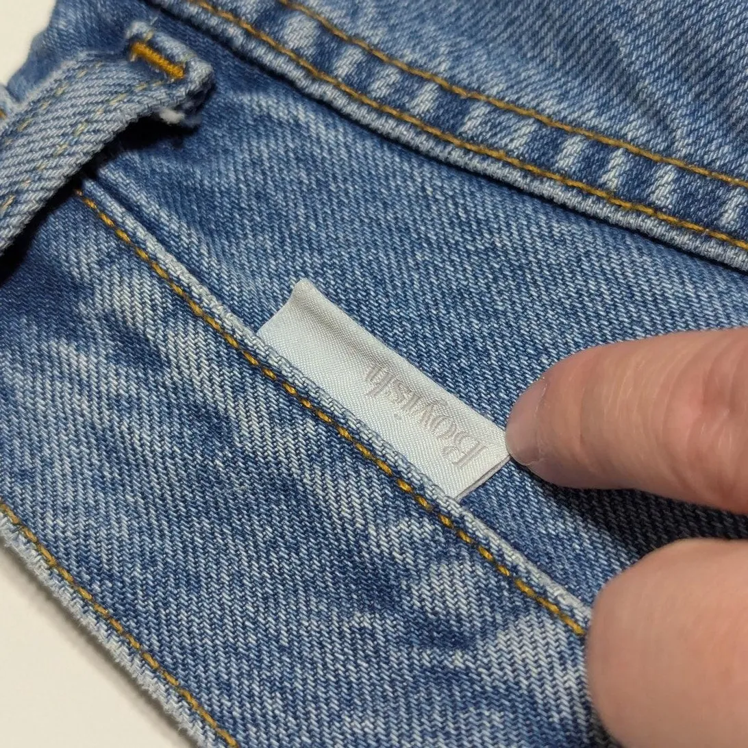 Boyish Billy Fantasia Embroidered Floral Jeans High Rise Womens 26 Twee Cotton - Image 7