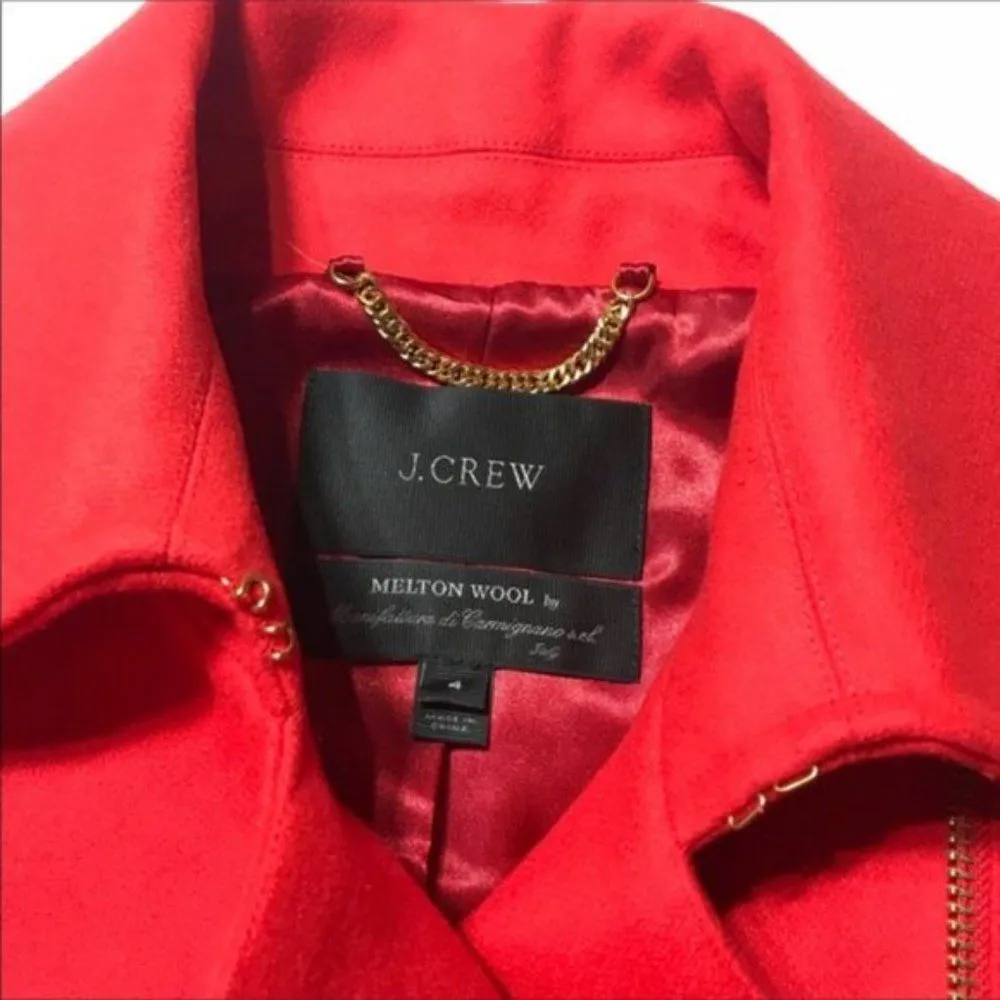 NWOT! J.Crew coat in wool melton Sz 4 - Image 8