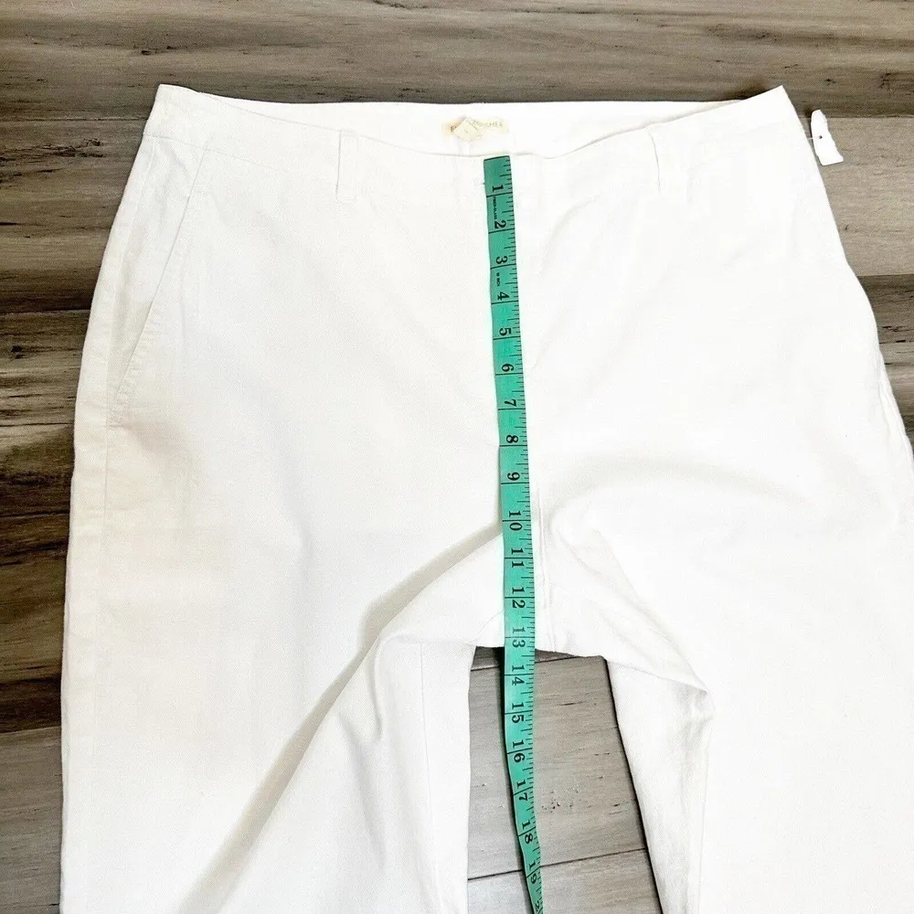 NEW Eileen Fisher Cotton Hemp Tapered Ankle Pants High Rise White Size 16 - Image 8