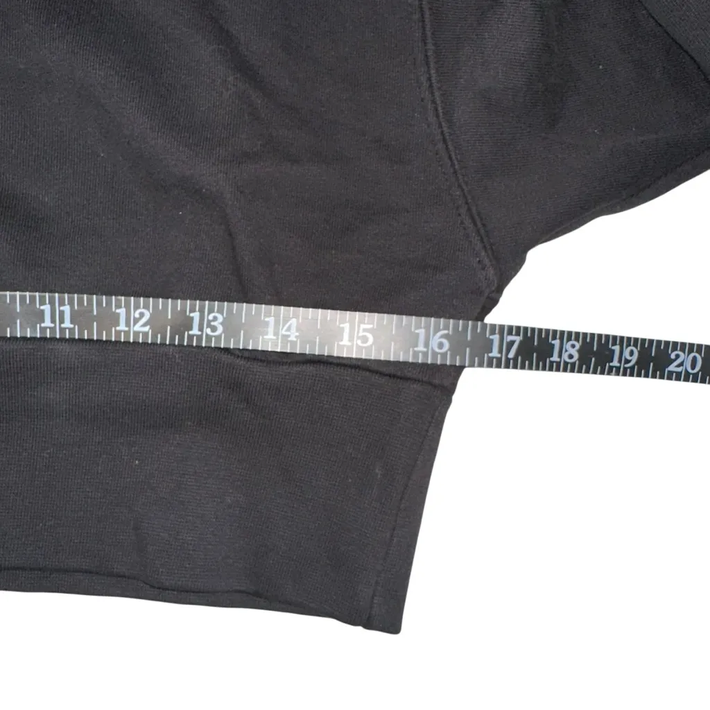 TALENTLESS Dolman Black Cropped Crewneck Sweater XS - Image 7