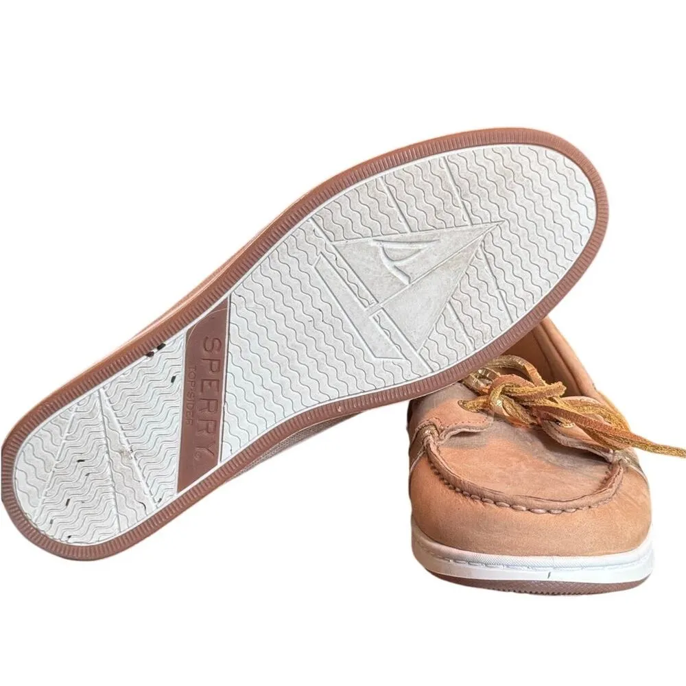 Sperry Top Sider AngelFish Boat shoe 7 gold glitter traditional classic preppy - Image 6