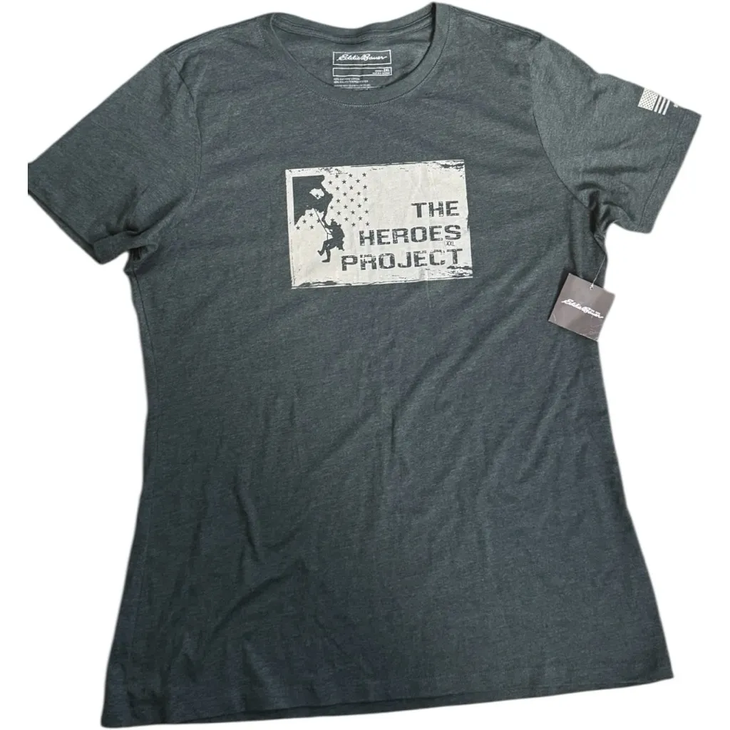 Eddie Bauer Women's Short Sleeve Why I Hike Heroes Project T-Shirt 2XL NWT - Image 5