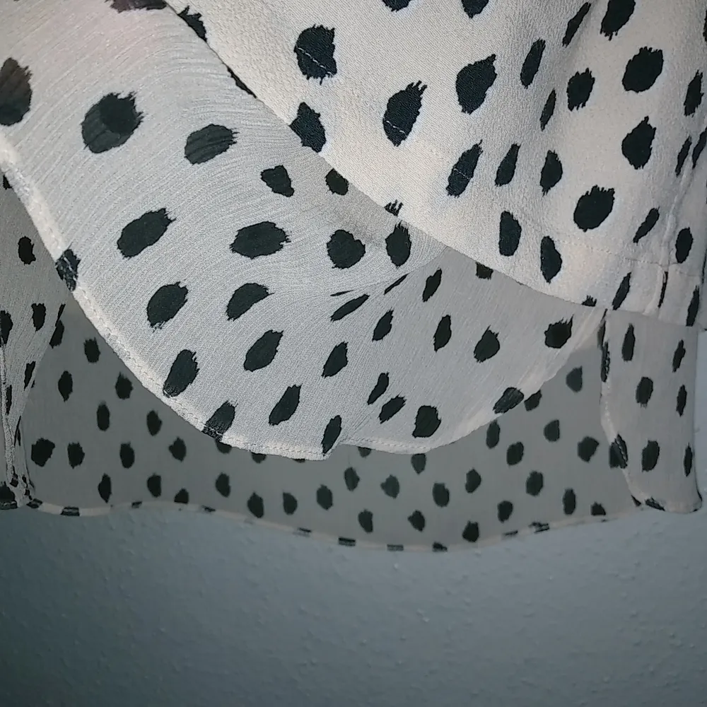 Kate Spade Live Colorfully XS Sleeveless Brush Dab Dots Top Blush Pink - Image 6