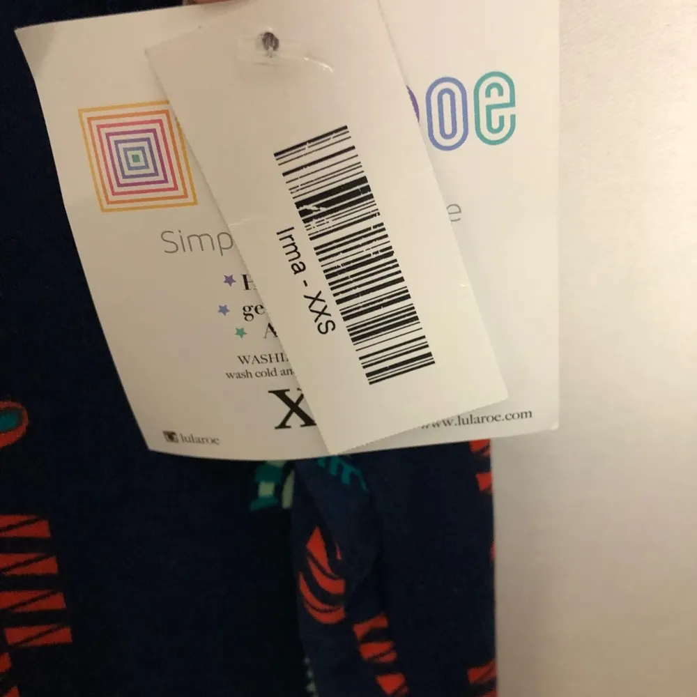 Lularoe Irma Top Aztec Print Blue Size XXS - Image 5