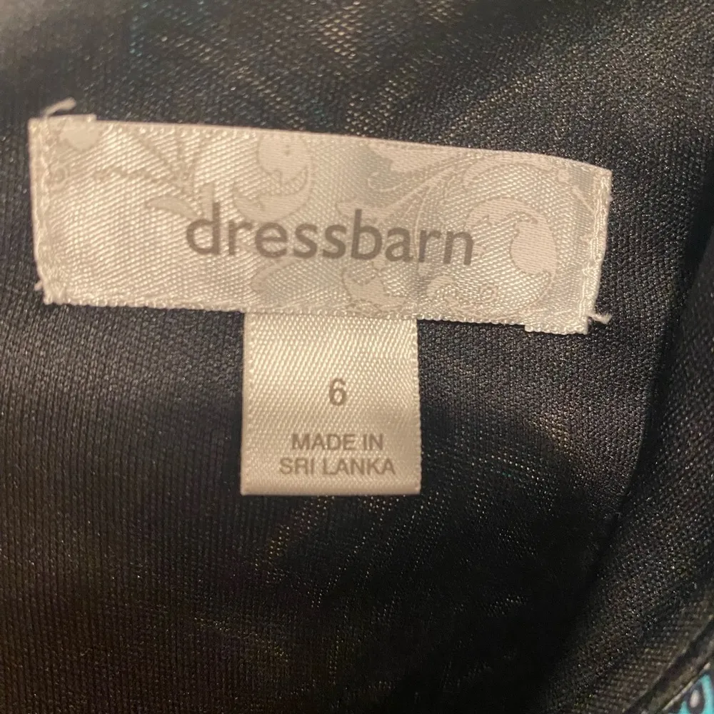 Dress Barn Y2K Halter Keyhole High Neck Blue Black Geometric Maxi Dress - Image 2