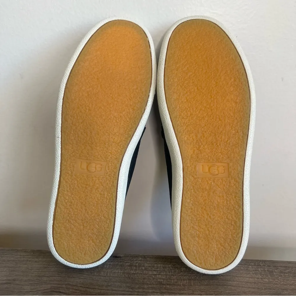 UGG Gene Women' Slip On Black Leather Mule Size 6 #937 - Image 7