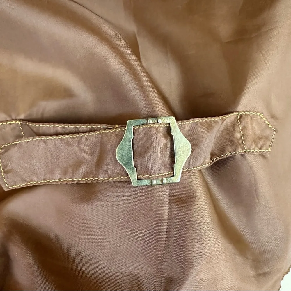 David Tan Brown Suede Leather Vest with Snap Closure M Size M - Image 9