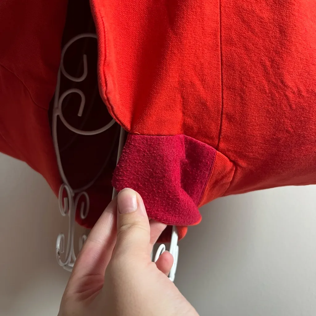 Derek Lam 10 Crosby Noah Single Breasted Jacket Tomato Red Career Cotton Size 4 - Image 5