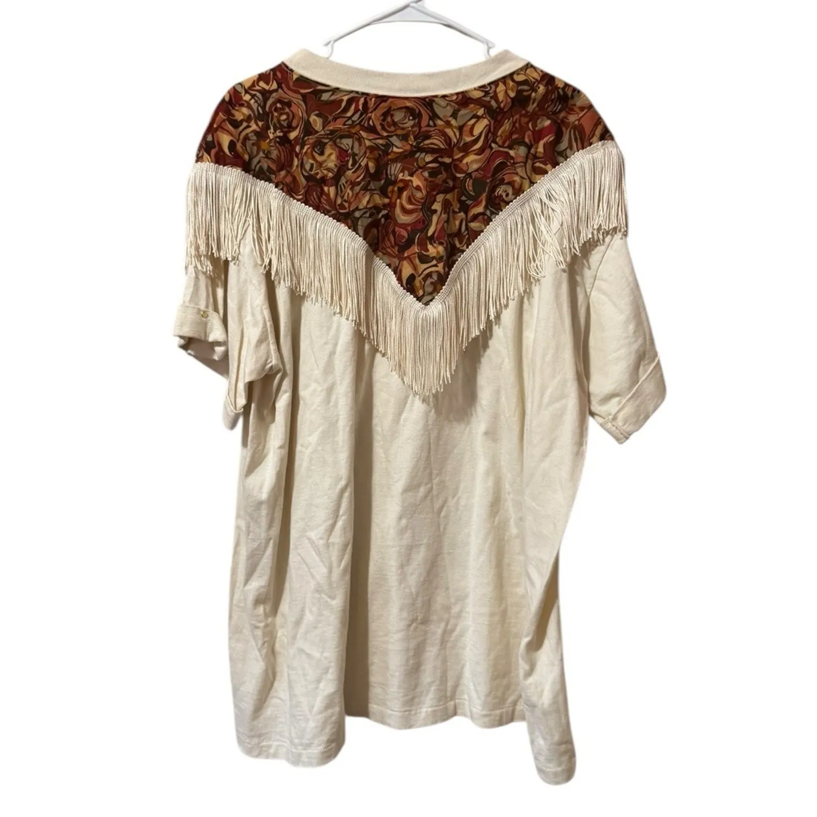 Hazelwoods Vintage TShirt Fringe Southwestern Size XX Large Single Stitch Westen - Image 2