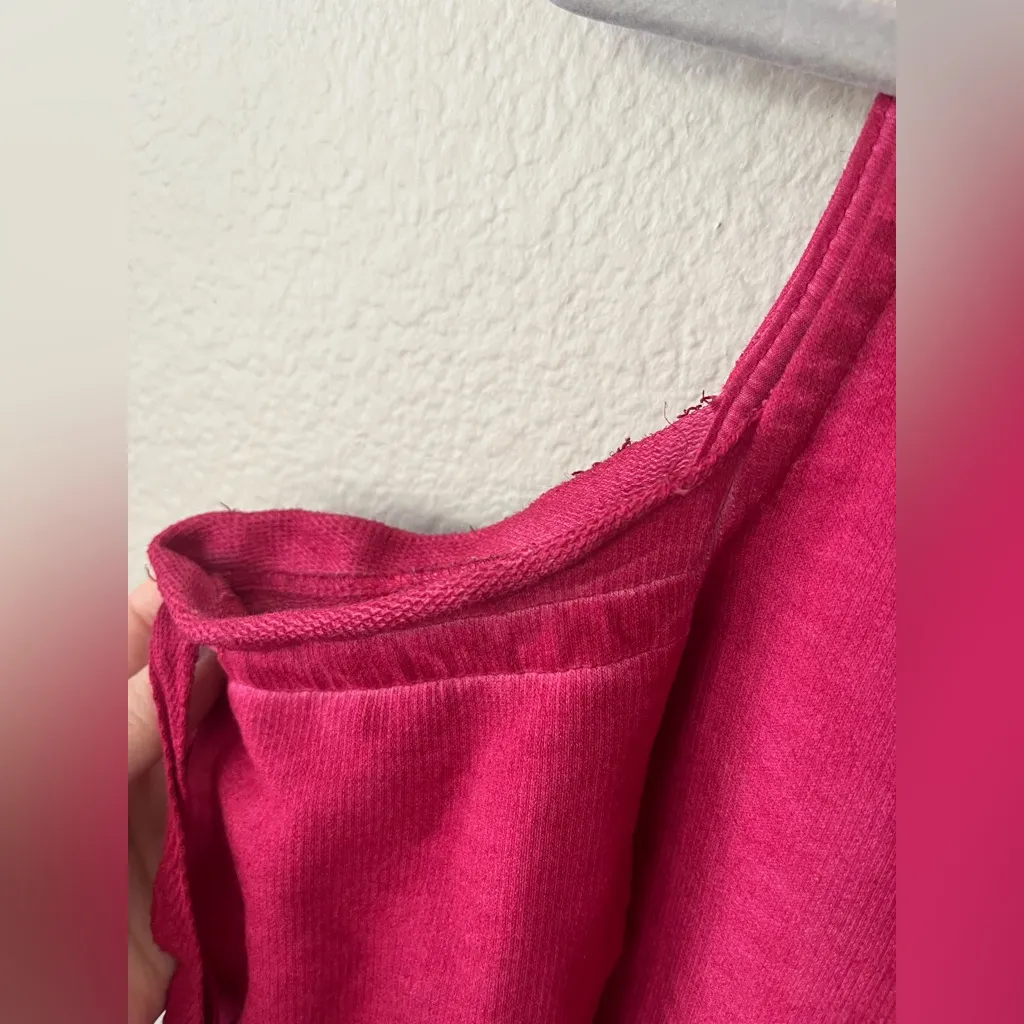 Sanctuary Parkside Cold Shoulder Camellia Sweatshirt in Pink Women's Size S - Image 12