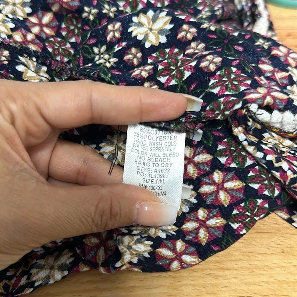 Pink Blush Floral Print Cocoon Style Kimono One Size - Image 6