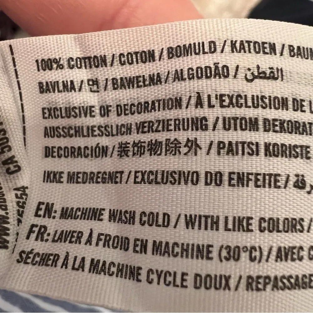 Vintage Abercrombie & Fitch Striped 100% Cotton Long Sleeve Coastal Henley Top M - Image 8