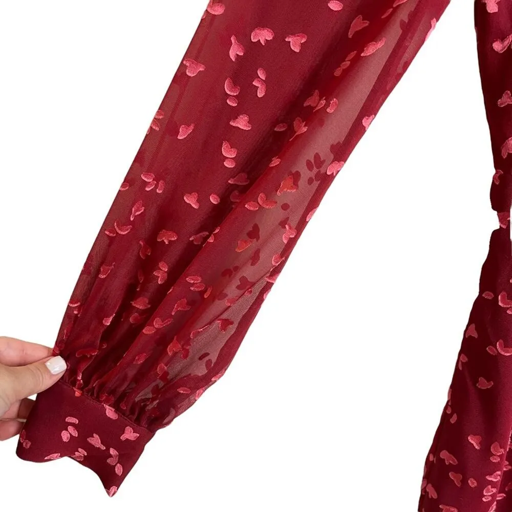 Whistles Falling Leaves Silk Dress NWT Size 2 - Image 6