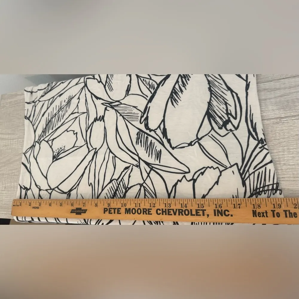 Bryn Walker Chelsea Jersey Knit Tulip Dress Floral Artsy Lagenlook Stretch Small - Image 6