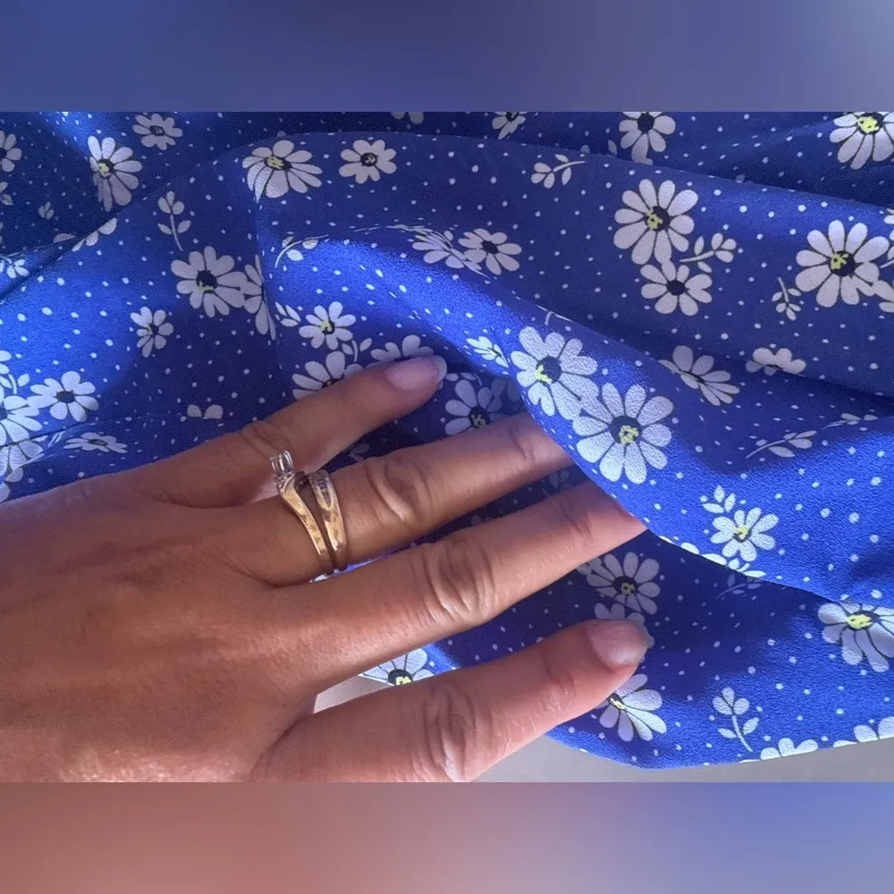 Lane Bryant - Floral Maxi Dress - High Low - Size 14- Blue Flowers flare - Image 11