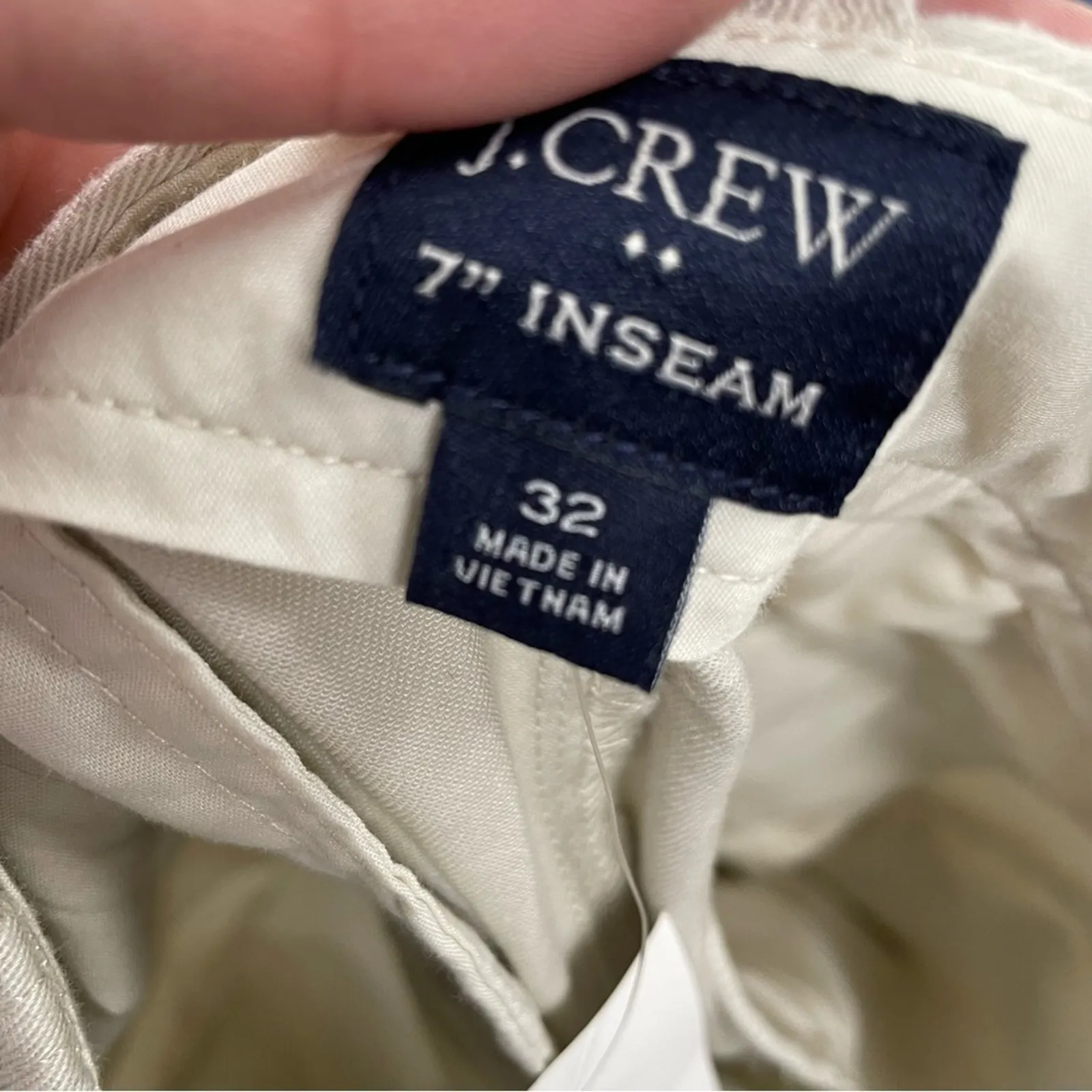 J Crew Womens Khaki 7 In Inseam Chino Shorts 32 Dressy Shorts Preppy Beige - Image 9