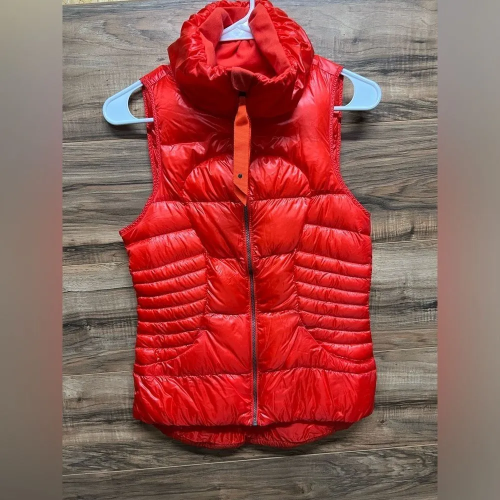 Like New Lululemon Fluffin Awesome Down Puffer Vest in Alarming Red 4 - Image 5