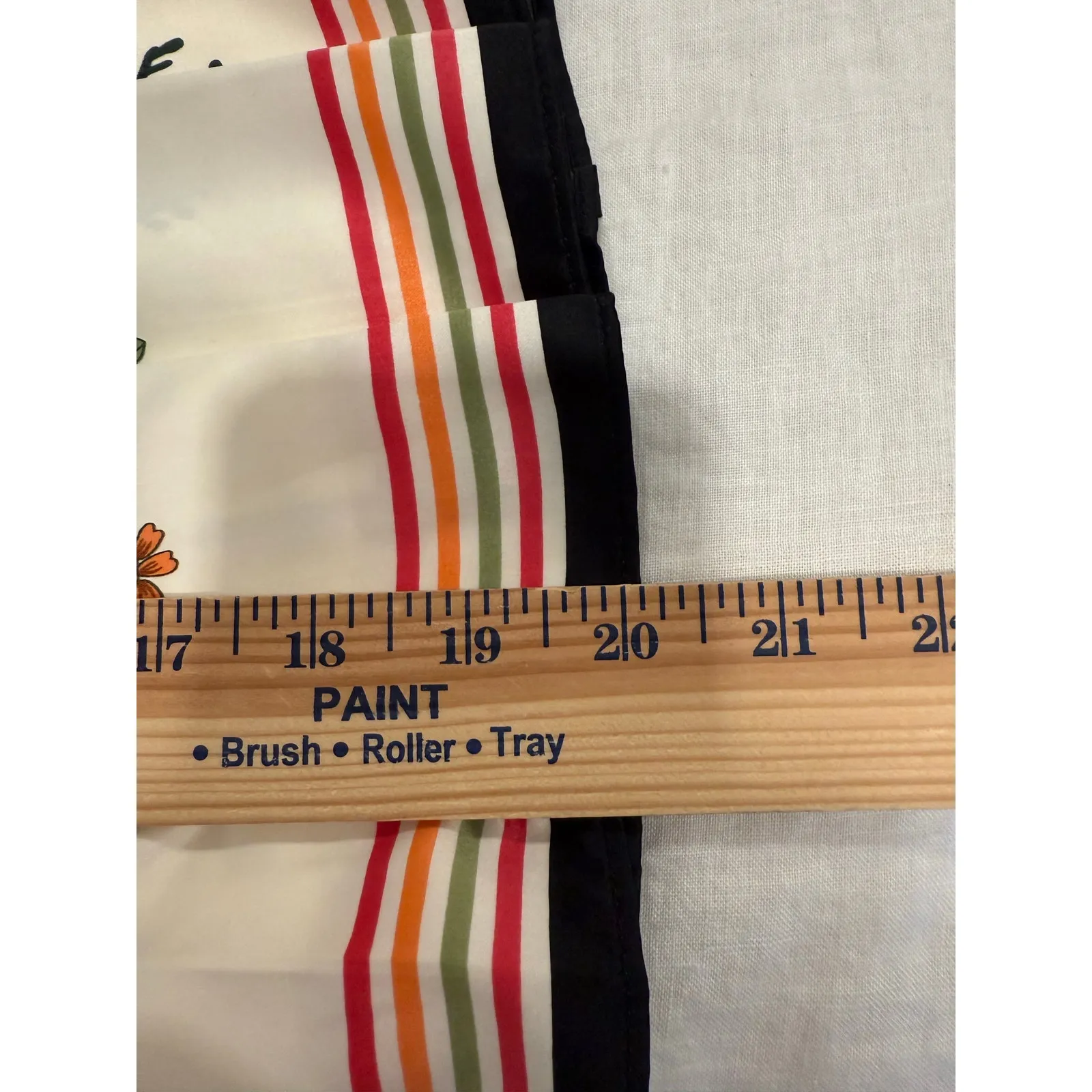 Old Navy Pleated Satin Mini Skirt Striped Floral Cream Women's Size 10 - Image 8