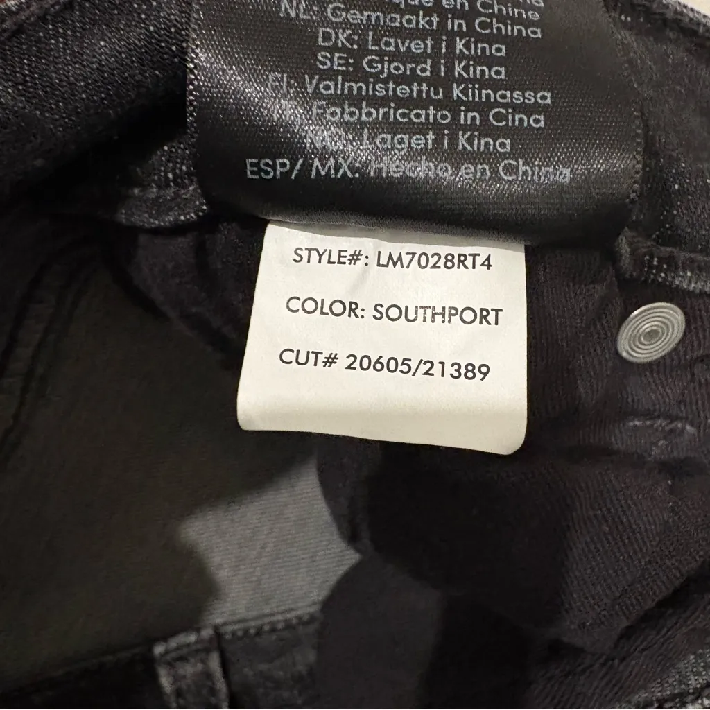 Liverpool Hannah Crop Flare Jeans Washed Black, Sz 0/25 - Image 13