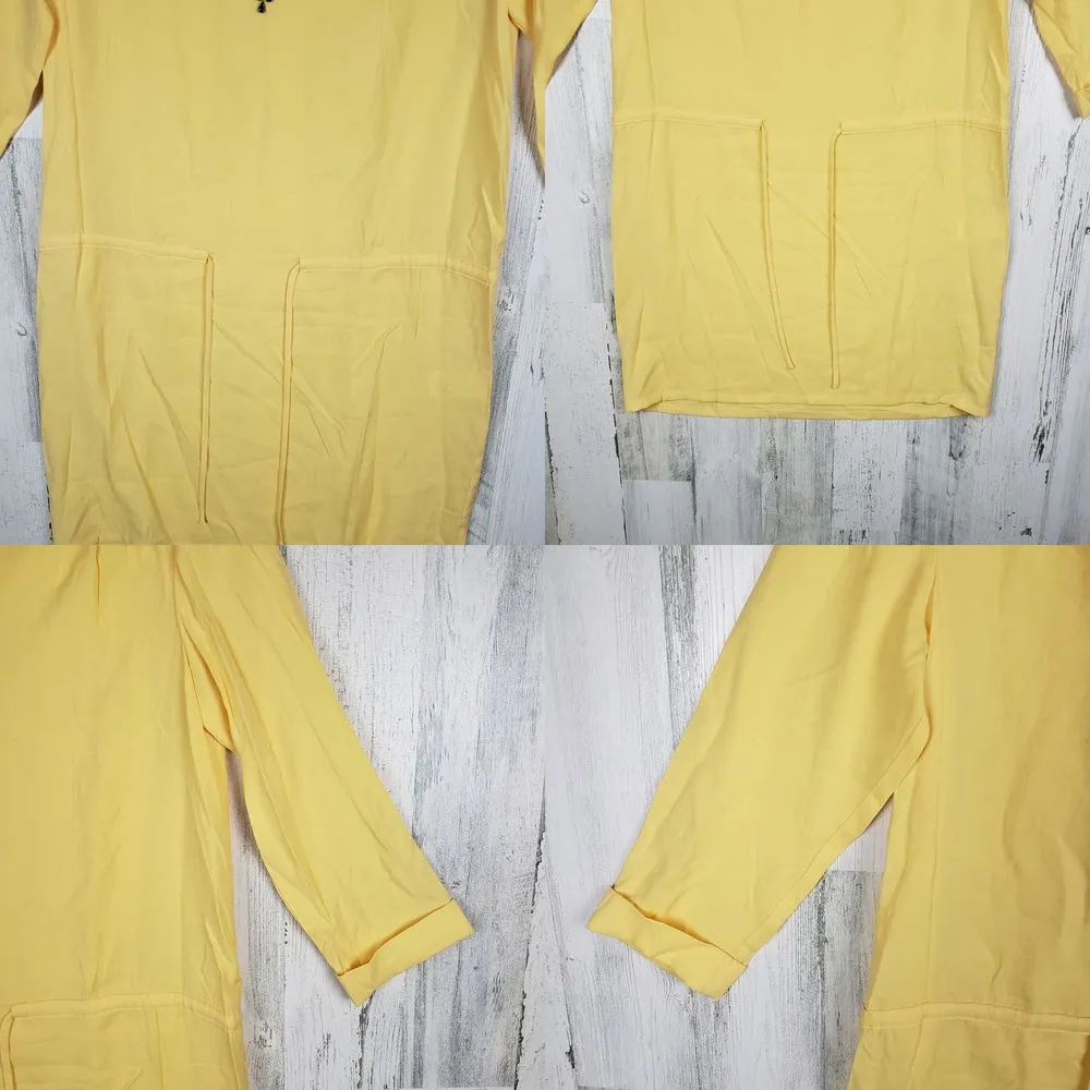 NWT Color Block Yellow Embellished Long Sleeve Mini Dress Women's Size Small - Image 5