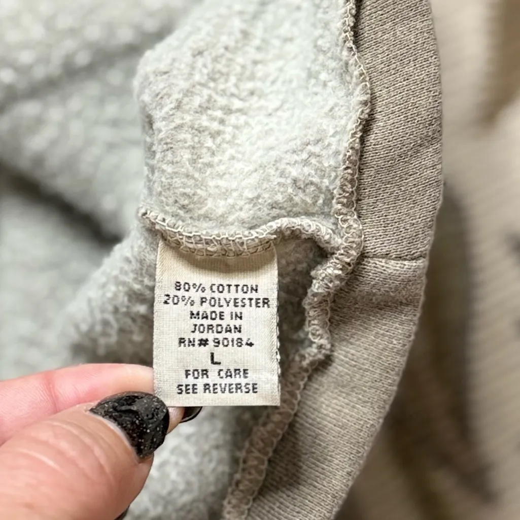 Lori Designs Paw Print Sweatshirt Cardigan Jacket Shacket Dog Bone L Large XL Brown - Image 8