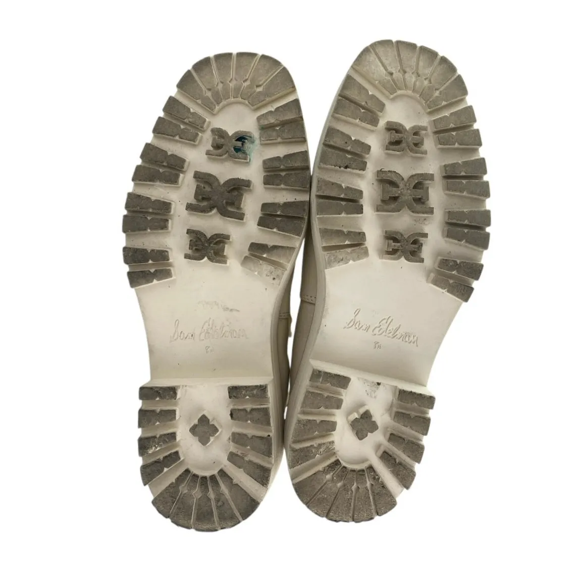 Sam Edelman Laguna Women's Gray Leather Round Toe Platform Chelsea Boots Sz 8.5 - Image 4