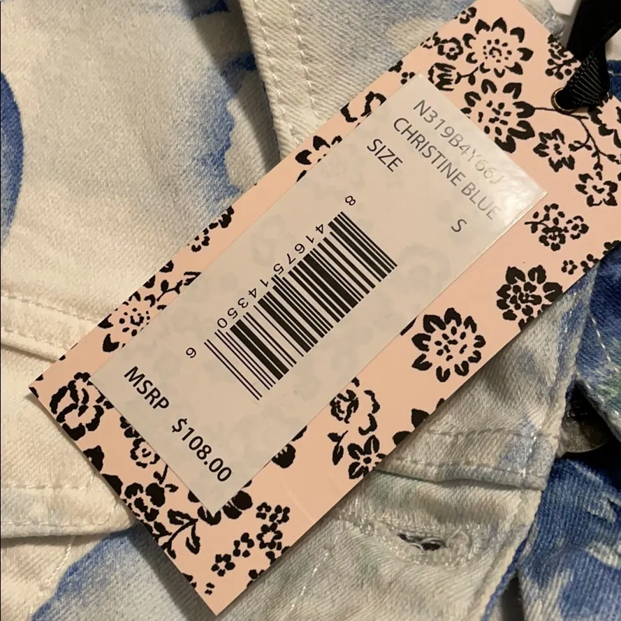 NWT Nanette Lepore Christine Blue  Denim Jacket - Image 7