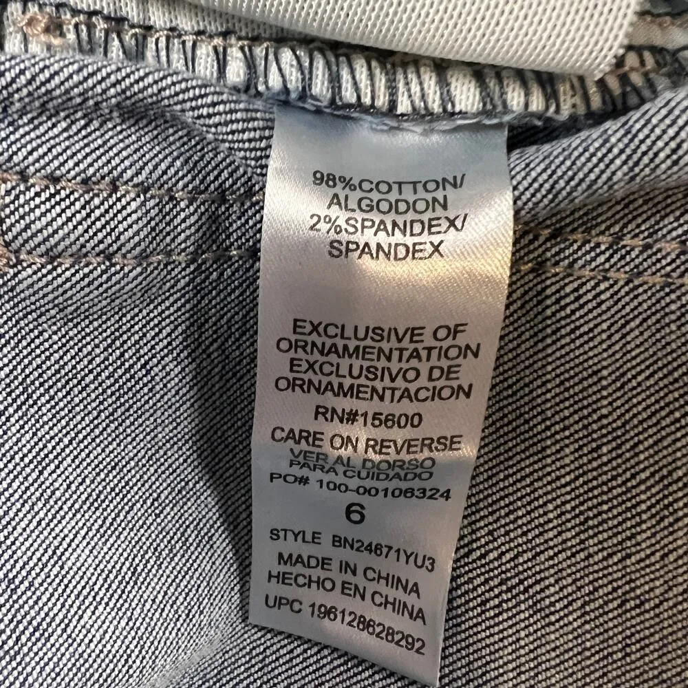 Democracy “Ab”Technology Tummy Slimming Chopped Scalloped Hem Jeans Size 6 - Image 9