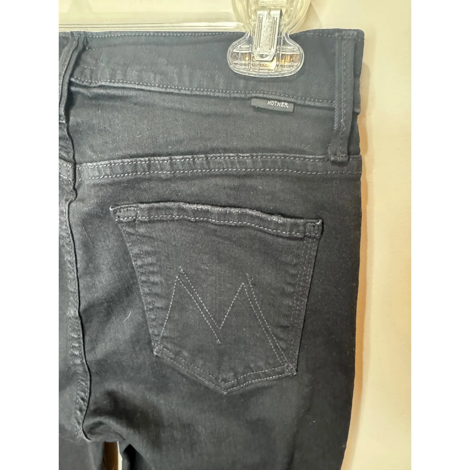 Mother The Doozy Jeans Flare in Not Guilty Black Sz 27 - Image 8