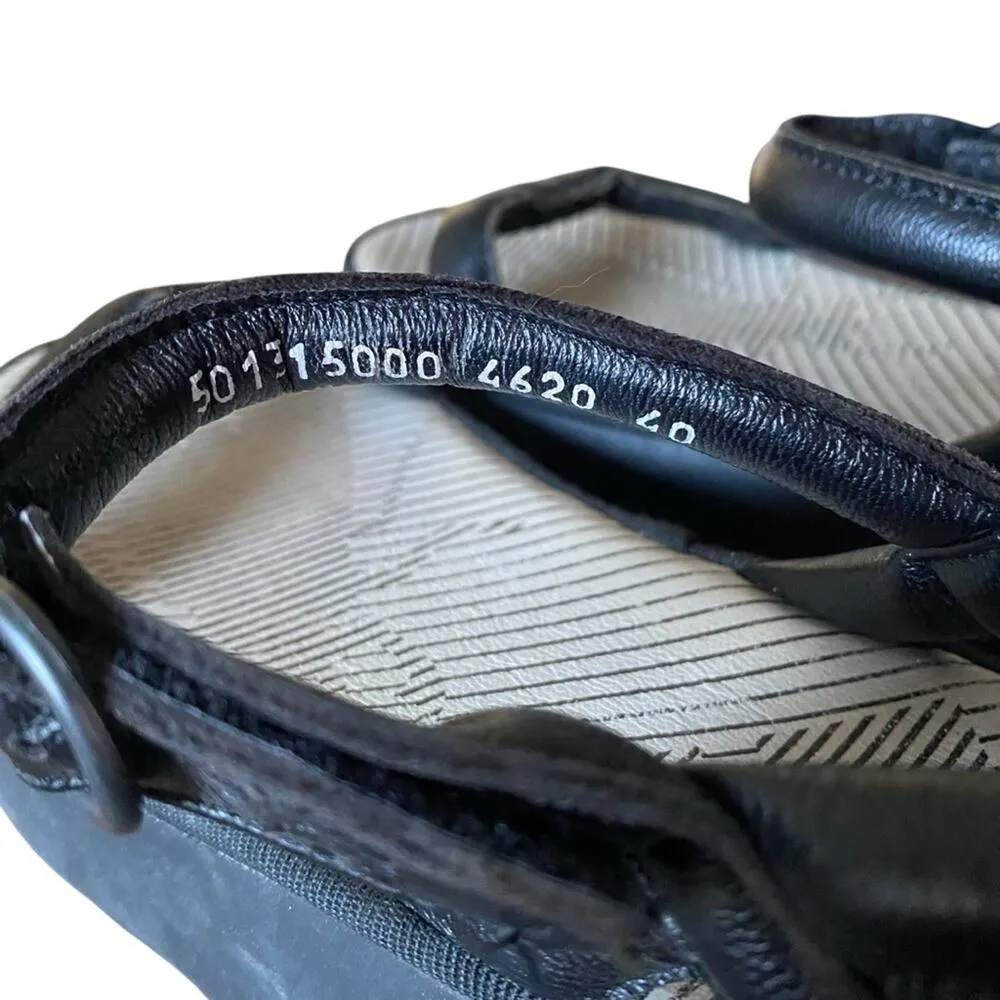 Fly London Ceto Platform Leather Sandals Black Mousse size 40 US 9-9.5 - Image 6