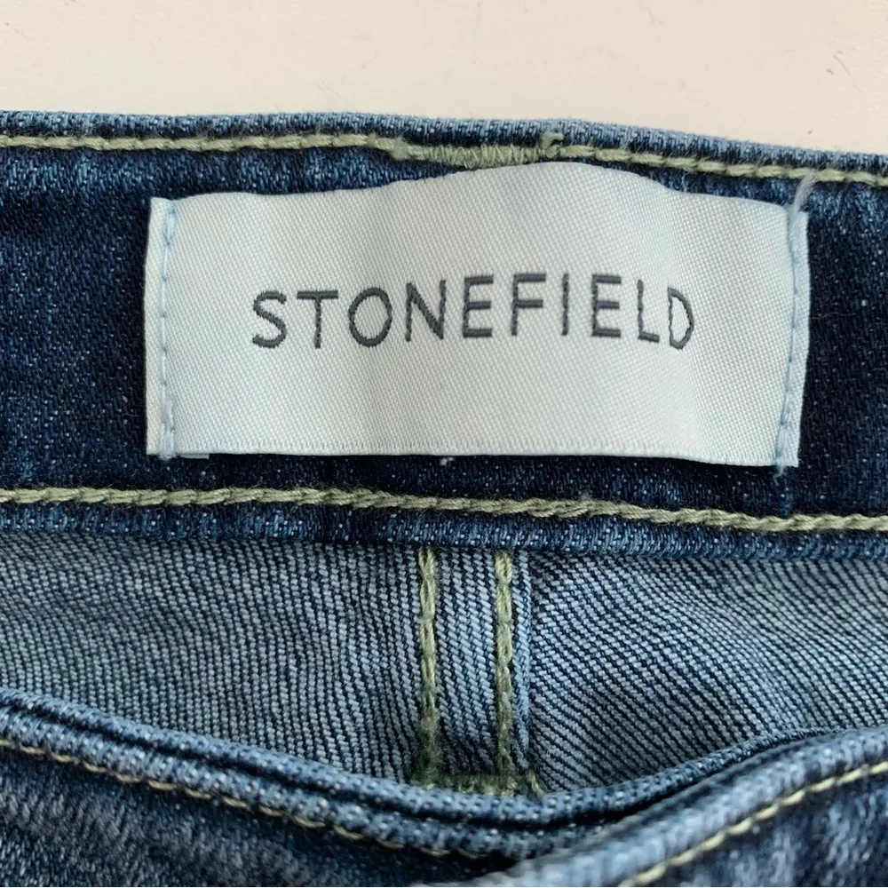 EUC Stonefield Conrad High Rise Ankle Skinny Button Fly Jeans Size 32x27 Blue - Image 2