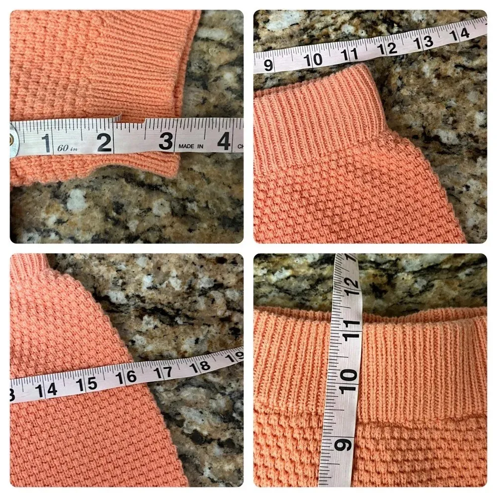 Sincerely Jules Orange Crochet Chenille Knit Hot Pants Women M Lounge Hippie Size M - Image 4