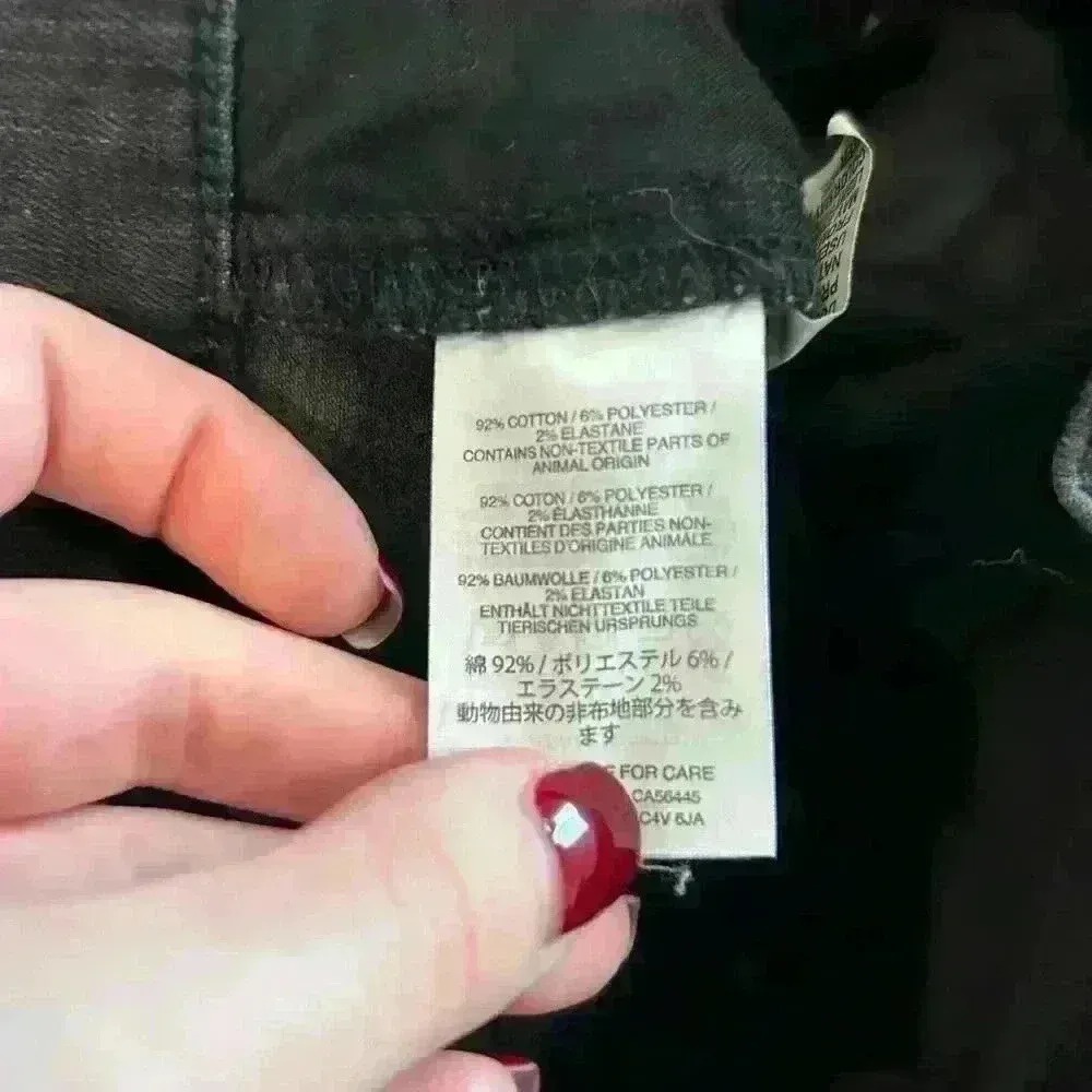 Madewell Cali Demi-Boot Jeans Asymmetrical Hem Edition Mid Rise Black Size 24 - Image 8