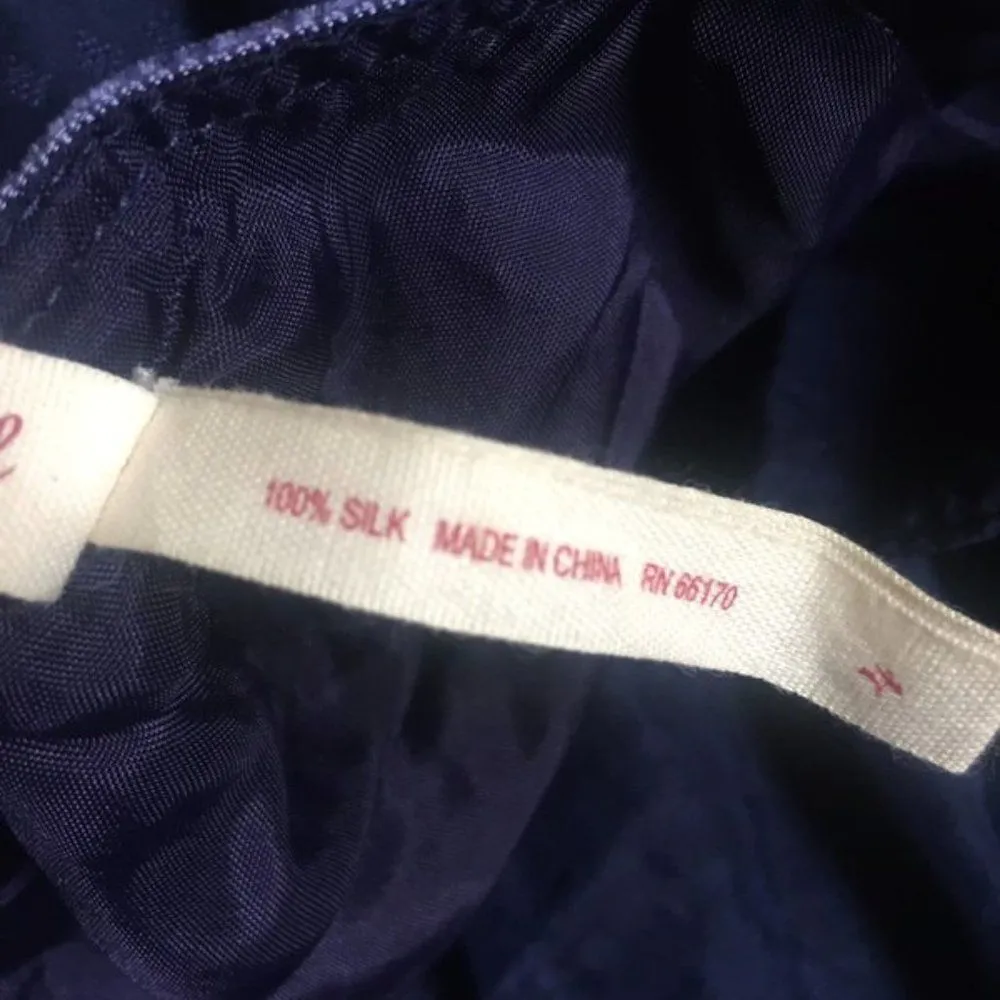 Maeve size 4 silk navy dress - Image 7