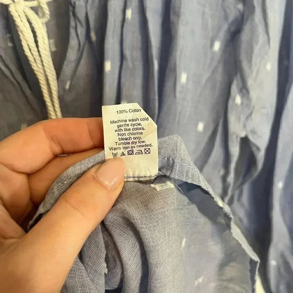 J. Crew Chambray Peasant Blouse - Image 9