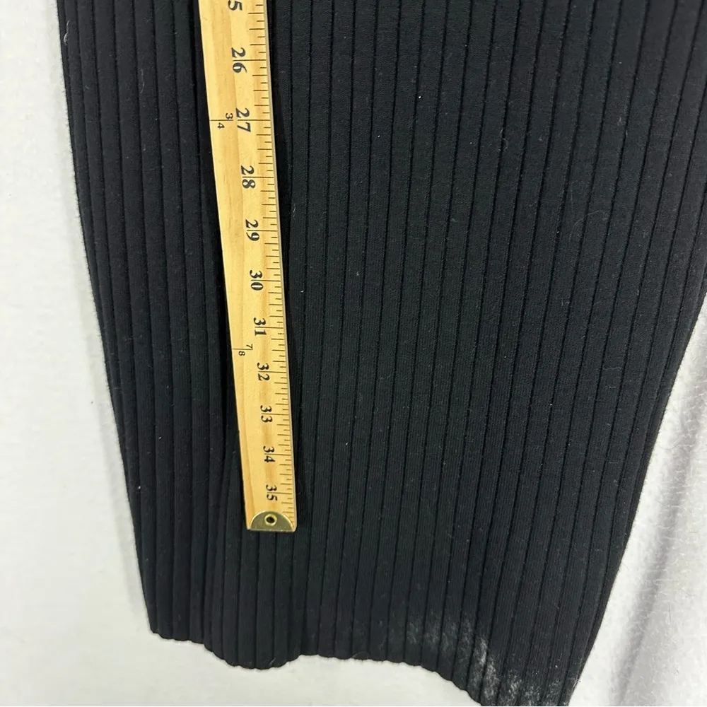 NWT Express One Shoulder Bodycon Midi Ribbed Dress Medium Black - Image 4