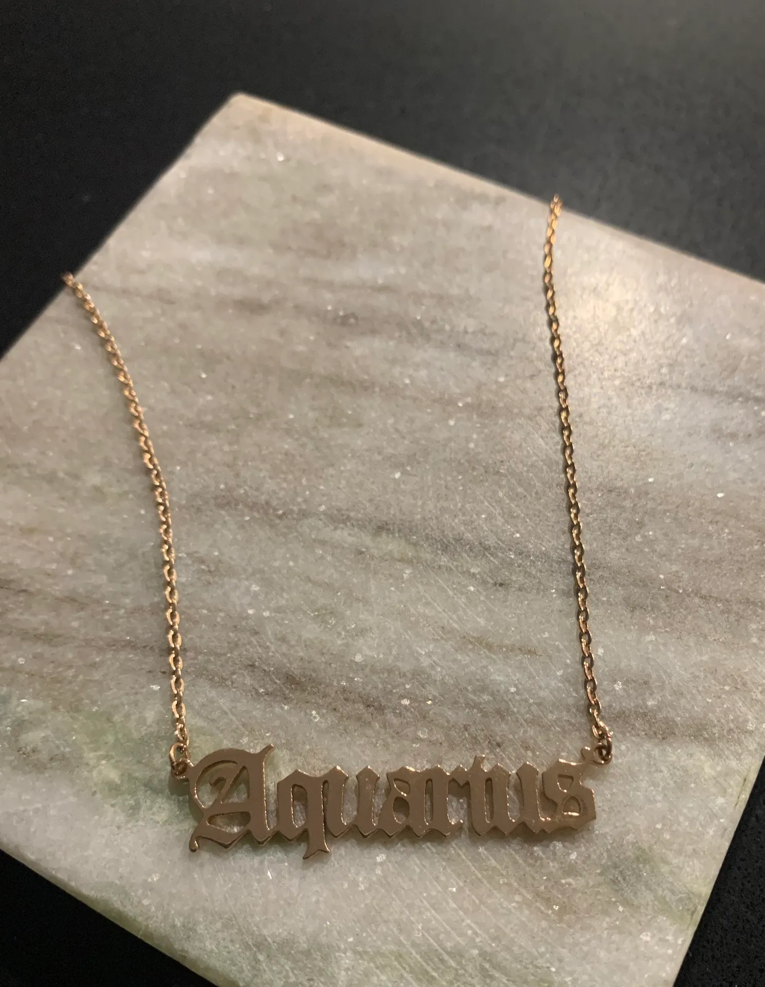 Aquarius Necklace Dipped In Gold... Gold - Image 3