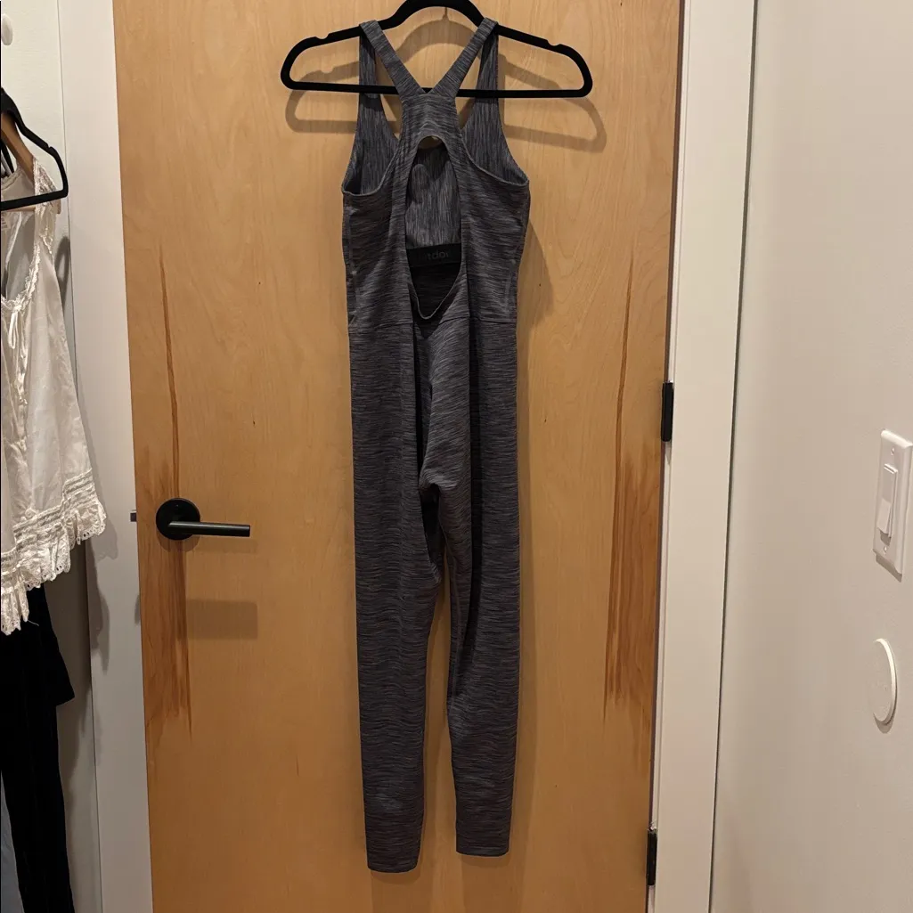 Outdoor Voices Unitard Jumpsuit Grey Heathered Athleisure Size Small - Image 6