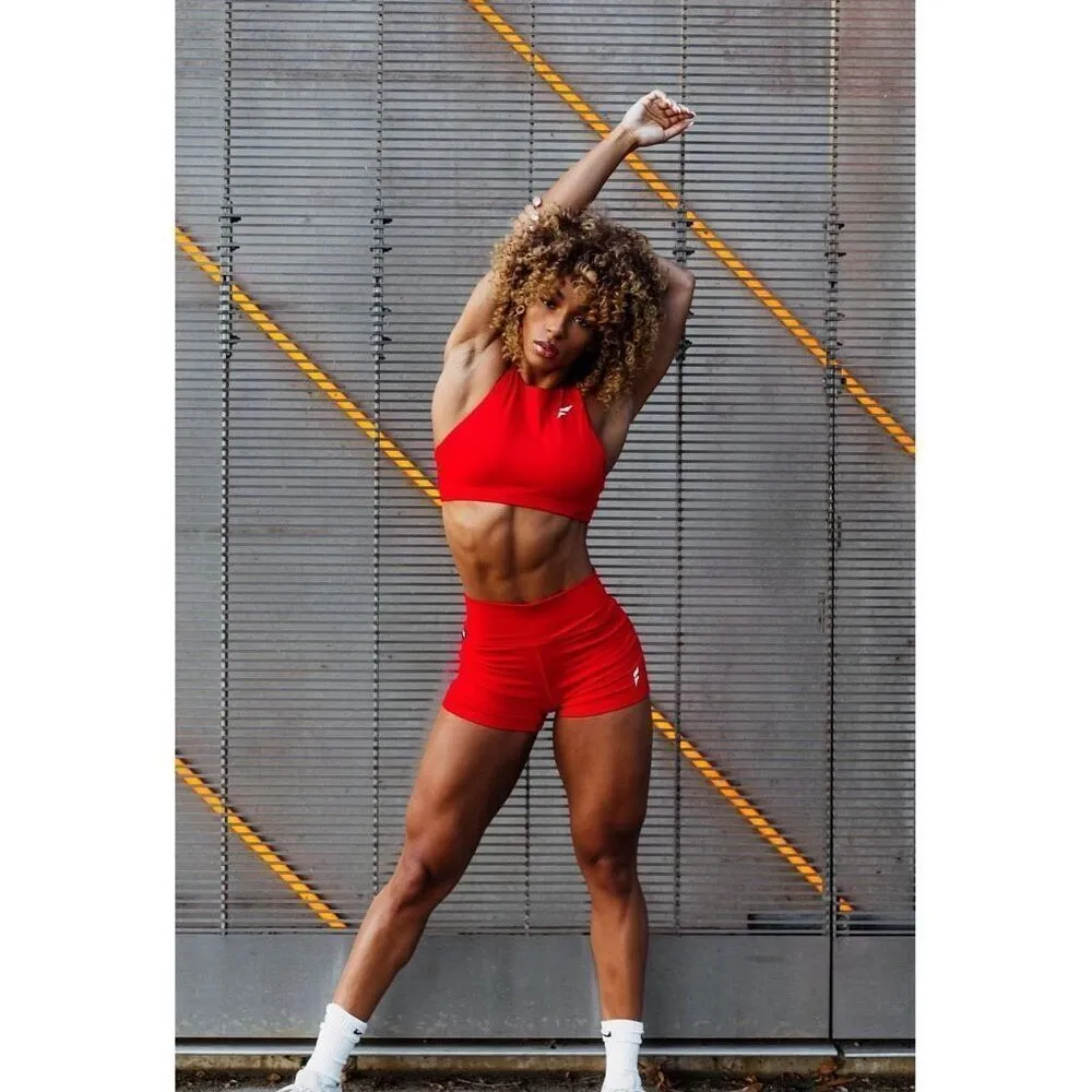 Flag nor Fail vivid red sport bra size medium excellent condition Red - Image 7